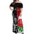 New Zealand And England Rugby Off Shoulder Maxi Dress 2023 World Cup All Black Combine Red Roses - Wonder Print Shop