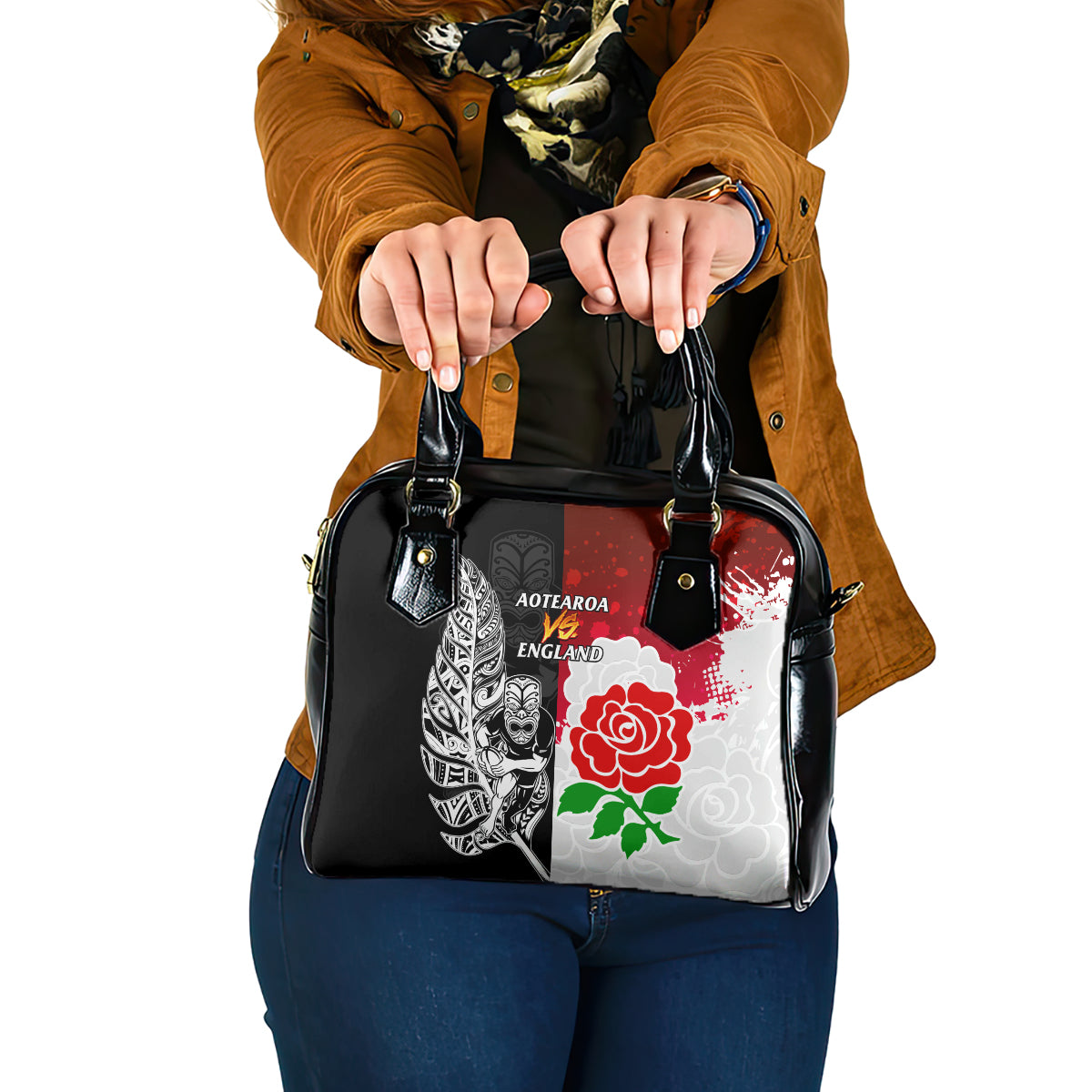 new-zealand-and-england-rugby-shoulder-handbag-2023-world-cup-all-black-combine-red-roses