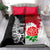 Custom New Zealand And England Rugby Bedding Set 2023 World Cup All Black Combine Red Roses - Wonder Print Shop