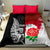 Custom New Zealand And England Rugby Bedding Set 2023 World Cup All Black Combine Red Roses - Wonder Print Shop