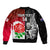 Custom New Zealand And England Rugby Bomber Jacket 2023 World Cup All Black Combine Red Roses - Wonder Print Shop