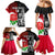 Custom New Zealand And England Rugby Family Matching Mermaid Dress and Hawaiian Shirt 2023 World Cup All Black Combine Red Roses - Wonder Print Shop