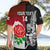 Custom New Zealand And England Rugby Hawaiian Shirt 2023 World Cup All Black Combine Red Roses - Wonder Print Shop