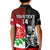 Custom New Zealand And England Rugby Kid Polo Shirt 2023 World Cup All Black Combine Red Roses - Wonder Print Shop