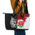 Custom New Zealand And England Rugby Leather Tote Bag 2023 World Cup All Black Combine Red Roses - Wonder Print Shop