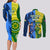 Australia And India Cricket Couples Matching Long Sleeve Bodycon Dress and Long Sleeve Button Shirt 2023 World Cup Final Together - Wonder Print Shop