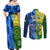 Australia And India Cricket Couples Matching Off Shoulder Maxi Dress and Long Sleeve Button Shirt 2023 World Cup Final Together - Wonder Print Shop