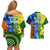 Australia And India Cricket Couples Matching Off Shoulder Short Dress and Hawaiian Shirt 2023 World Cup Final Together - Wonder Print Shop