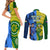 Australia And India Cricket Couples Matching Short Sleeve Bodycon Dress and Long Sleeve Button Shirt 2023 World Cup Final Together - Wonder Print Shop