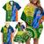 Australia And India Cricket Family Matching Off Shoulder Short Dress and Hawaiian Shirt 2023 World Cup Final Together - Wonder Print Shop