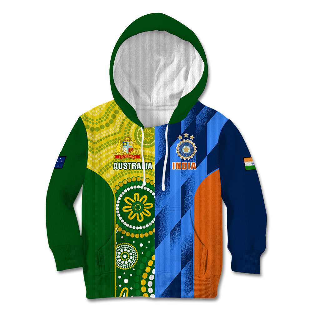 Australia And India Cricket Kid Hoodie 2023 World Cup Final Together - Wonder Print Shop