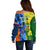 Australia And India Cricket Off Shoulder Sweater 2023 World Cup Final Together - Wonder Print Shop