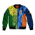 Australia And India Cricket Sleeve Zip Bomber Jacket 2023 World Cup Final Together - Wonder Print Shop