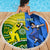 Custom Australia And India Cricket Beach Blanket 2023 World Cup Final Together - Wonder Print Shop