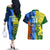 Custom Australia And India Cricket Couples Matching Off The Shoulder Long Sleeve Dress and Hawaiian Shirt 2023 World Cup Final Together - Wonder Print Shop