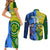 Custom Australia And India Cricket Couples Matching Short Sleeve Bodycon Dress and Long Sleeve Button Shirt 2023 World Cup Final Together - Wonder Print Shop