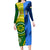 Custom Australia And India Cricket Long Sleeve Bodycon Dress 2023 World Cup Final Together - Wonder Print Shop