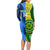 Custom Australia And India Cricket Long Sleeve Bodycon Dress 2023 World Cup Final Together - Wonder Print Shop