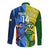 Custom Australia And India Cricket Long Sleeve Button Shirt 2023 World Cup Final Together - Wonder Print Shop