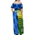 Custom Australia And India Cricket Off Shoulder Maxi Dress 2023 World Cup Final Together - Wonder Print Shop