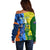 Custom Australia And India Cricket Off Shoulder Sweater 2023 World Cup Final Together - Wonder Print Shop