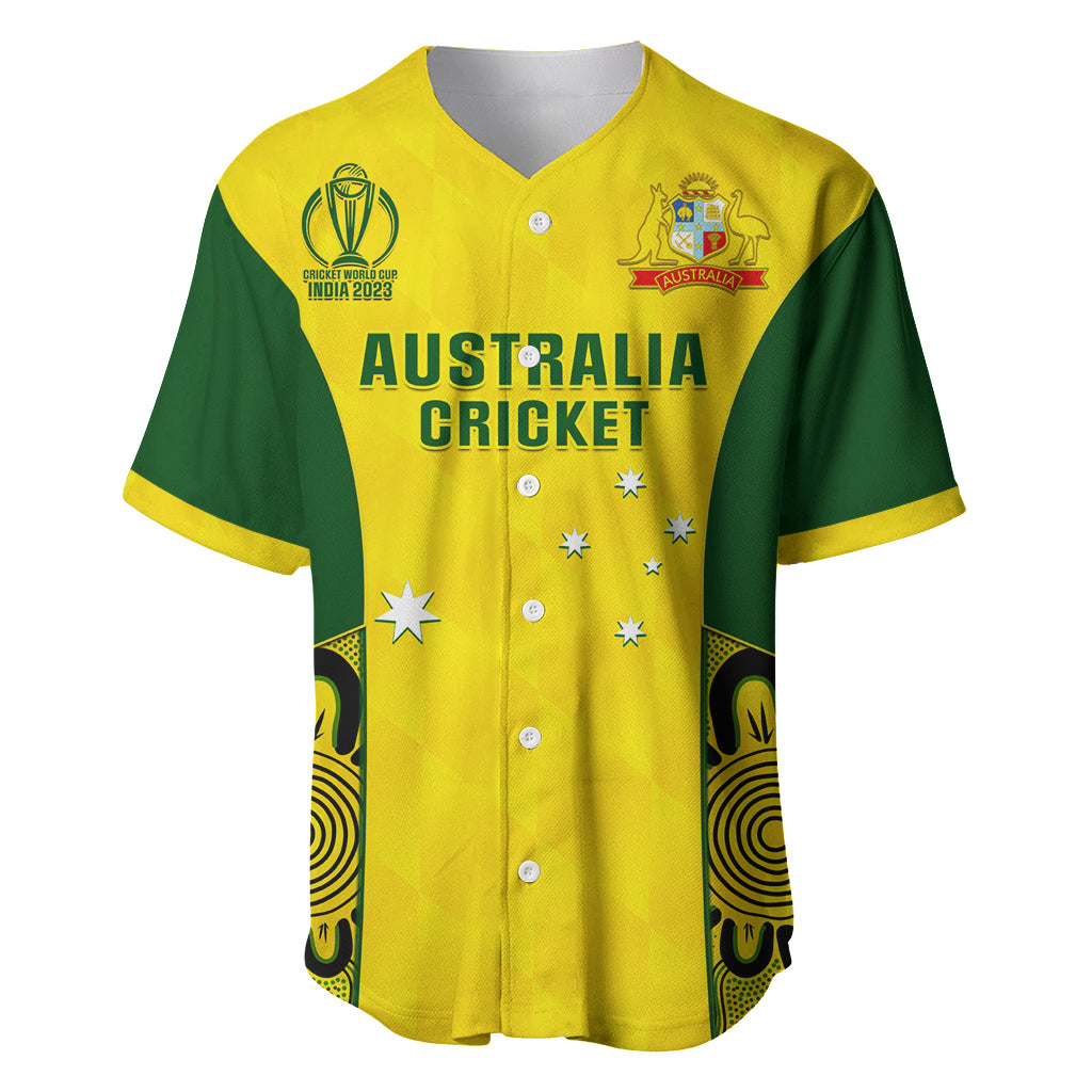 Australia Cricket Baseball Jersey World Cup Go Champions 2023 Indigenous - Wonder Print Shop