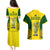 Australia Cricket Couples Matching Puletasi Dress and Hawaiian Shirt World Cup Go Champions 2023 Indigenous - Wonder Print Shop