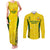 Australia Cricket Couples Matching Tank Maxi Dress and Long Sleeve Button Shirt World Cup Go Champions 2023 Indigenous - Wonder Print Shop