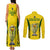 Australia Cricket Couples Matching Tank Maxi Dress and Long Sleeve Button Shirt World Cup Go Champions 2023 Indigenous - Wonder Print Shop