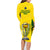 Australia Cricket Family Matching Long Sleeve Bodycon Dress and Hawaiian Shirt World Cup Go Champions 2023 Indigenous - Wonder Print Shop