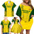 Australia Cricket Family Matching Off Shoulder Short Dress and Hawaiian Shirt World Cup Go Champions 2023 Indigenous - Wonder Print Shop