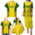 Australia Cricket Family Matching Puletasi Dress and Hawaiian Shirt World Cup Go Champions 2023 Indigenous - Wonder Print Shop