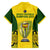 Australia Cricket Family Matching Short Sleeve Bodycon Dress and Hawaiian Shirt World Cup Go Champions 2023 Indigenous - Wonder Print Shop