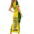 Australia Cricket Family Matching Short Sleeve Bodycon Dress and Hawaiian Shirt World Cup Go Champions 2023 Indigenous - Wonder Print Shop