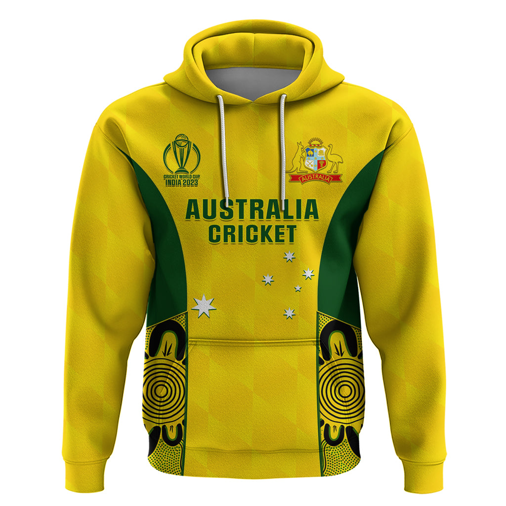 Australia Cricket Hoodie World Cup Go Champions 2023 Indigenous - Wonder Print Shop