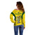 Australia Cricket Off Shoulder Sweater World Cup Go Champions 2023 Indigenous - Wonder Print Shop