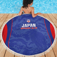 Japan Football Beach Blanket 2026 Come On Samurai Blue - Wonder Print Shop