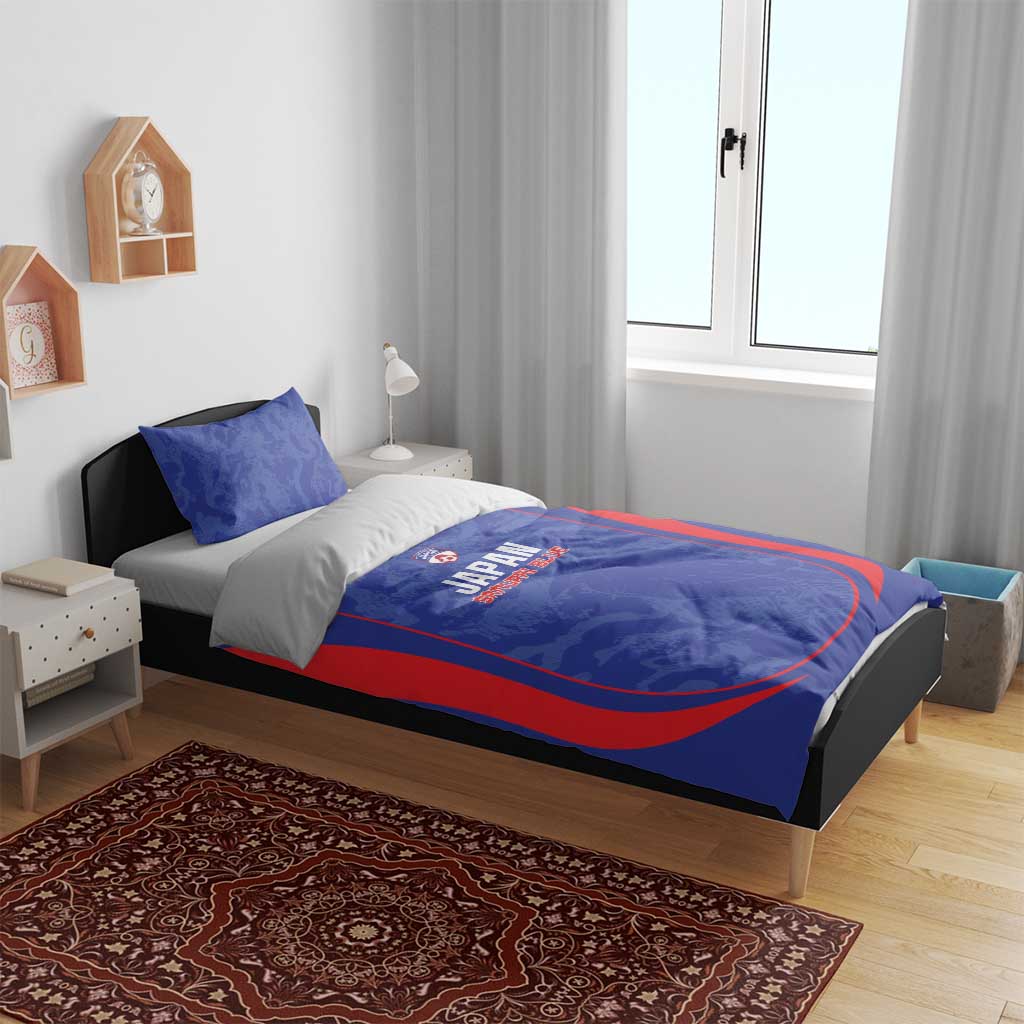Japan Football Bedding Set 2026 Come On Samurai Blue - Wonder Print Shop