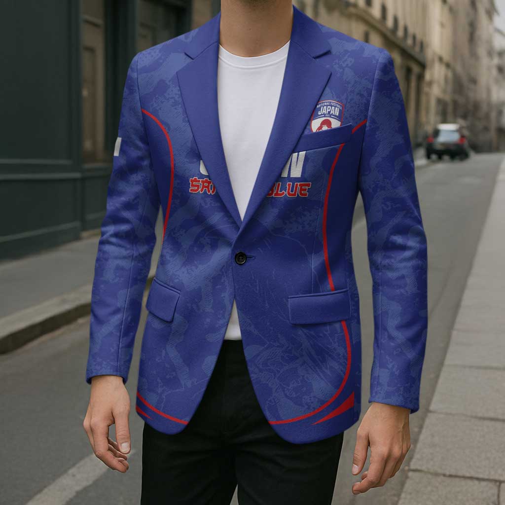 Custom Japan Football Blazer 2026 Come On Samurai Blue - Wonder Print Shop