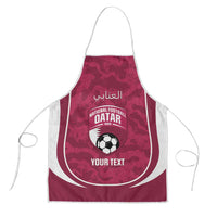 Custom Qatar Football Apron 2026 Come On The Maroons - Wonder Print Shop