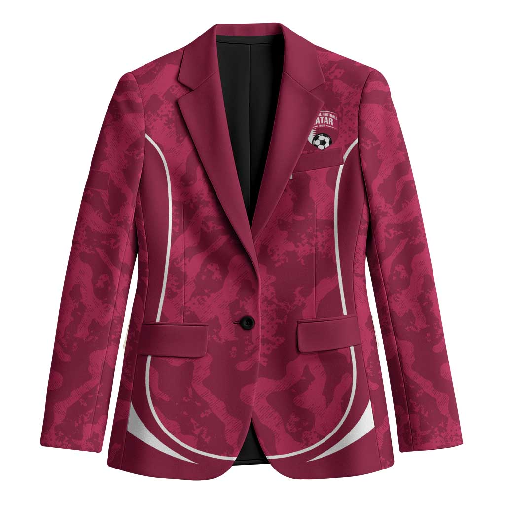 Custom Qatar Football Blazer 2026 Come On The Maroons - Wonder Print Shop