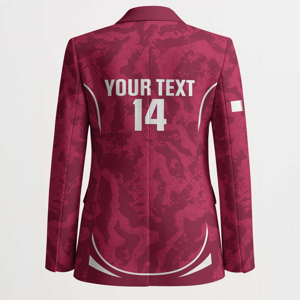 Custom Qatar Football Blazer 2026 Come On The Maroons - Wonder Print Shop