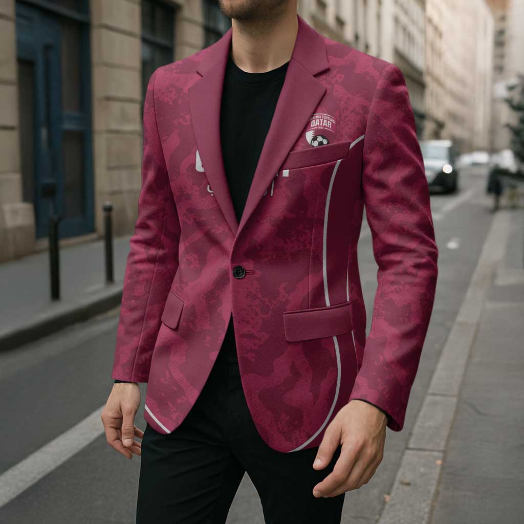 Custom Qatar Football Blazer 2026 Come On The Maroons - Wonder Print Shop