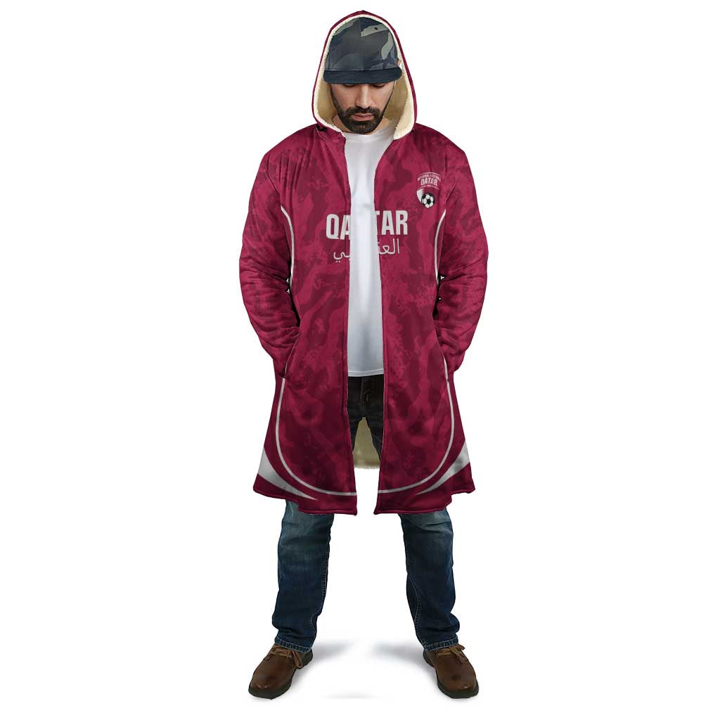 Custom Qatar Football Cloak 2026 Come On The Maroons - Wonder Print Shop