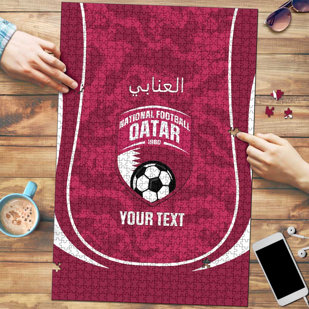 Custom Qatar Football Puzzle 2026 Come On The Maroons - Wonder Print Shop