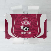 Custom Qatar Football Tablecloth 2026 Come On The Maroons - Wonder Print Shop