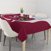 Custom Qatar Football Tablecloth 2026 Come On The Maroons - Wonder Print Shop