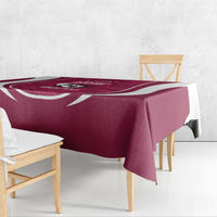 Custom Qatar Football Tablecloth 2026 Come On The Maroons - Wonder Print Shop