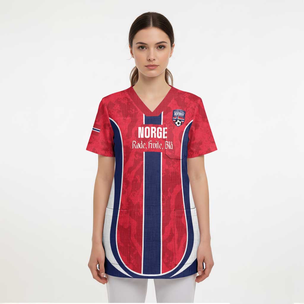 Custom Norway Football Scrub Top 2026 Come On Norge - Wonder Print Shop