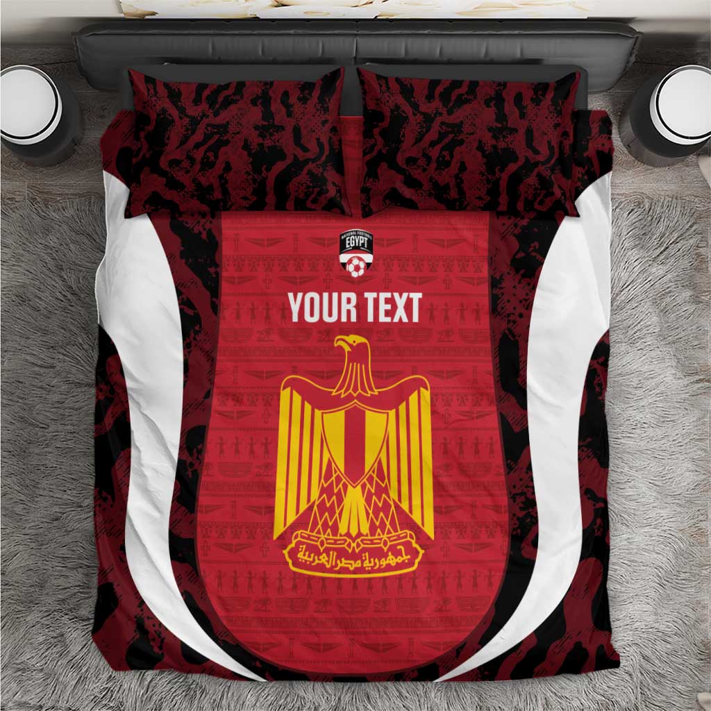 Custom Egypt Football Bedding Set 2026 Go Pharaohs Ancient Egyptian Pattern - Wonder Print Shop